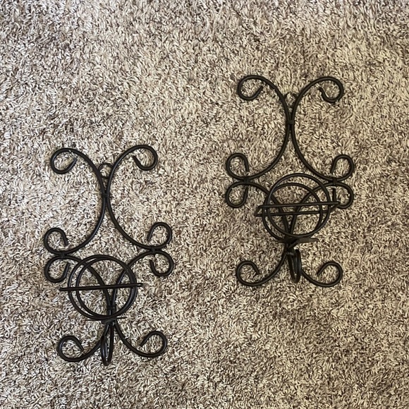 Black Wall Scone Set - Picture 1 of 4